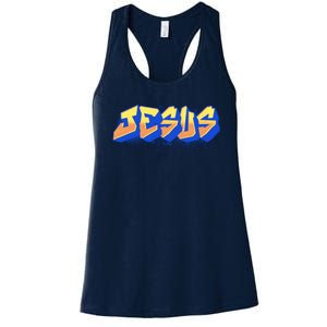 Jesus Graffiti Logo Women's Racerback Tank