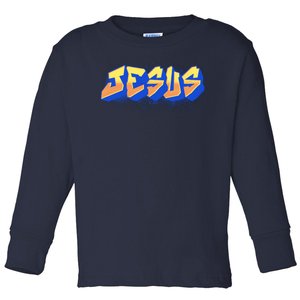 Jesus Graffiti Logo Toddler Long Sleeve Shirt