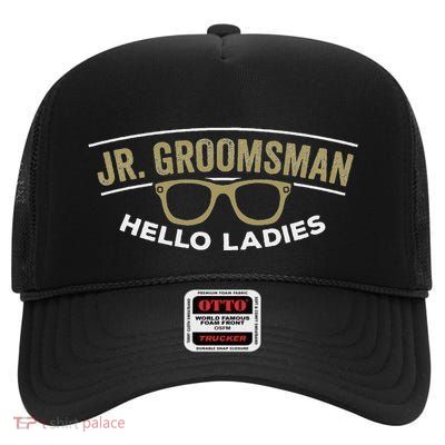 Junior Groomsman Little Best Man Wedding Groom Gif High Crown Mesh Back Trucker Hat