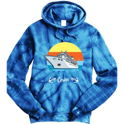 Just Got Married Honeymoon Cruise Couple Matching Gift Tie Dye Hoodie