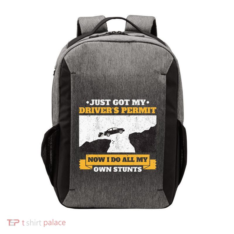 Just Got My Drivers Permit License Stunts New N Driver Vector Backpack
