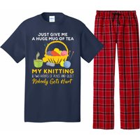 Just Give Me A Huge Mug Of Tea My Knitting Pajama Set