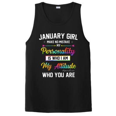 January Girl Makes No Mistake Birthday For January Girl PosiCharge Competitor Tank