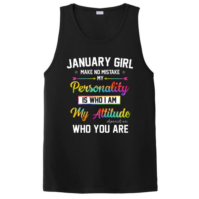 January Girl Makes No Mistake Birthday For January Girl PosiCharge Competitor Tank