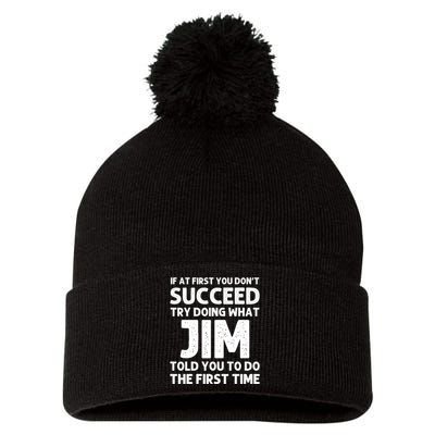 Jim Gift Name Personalized Birthday Funny Christmas Joke Pom Pom 12in Knit Beanie