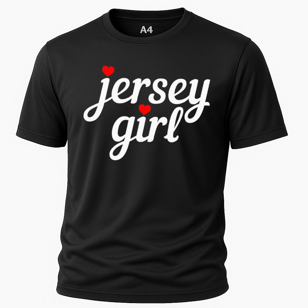 Jersey Girl New Jersey Heart Funny Cute New Jersey Pride Cooling Performance Crew T-Shirt