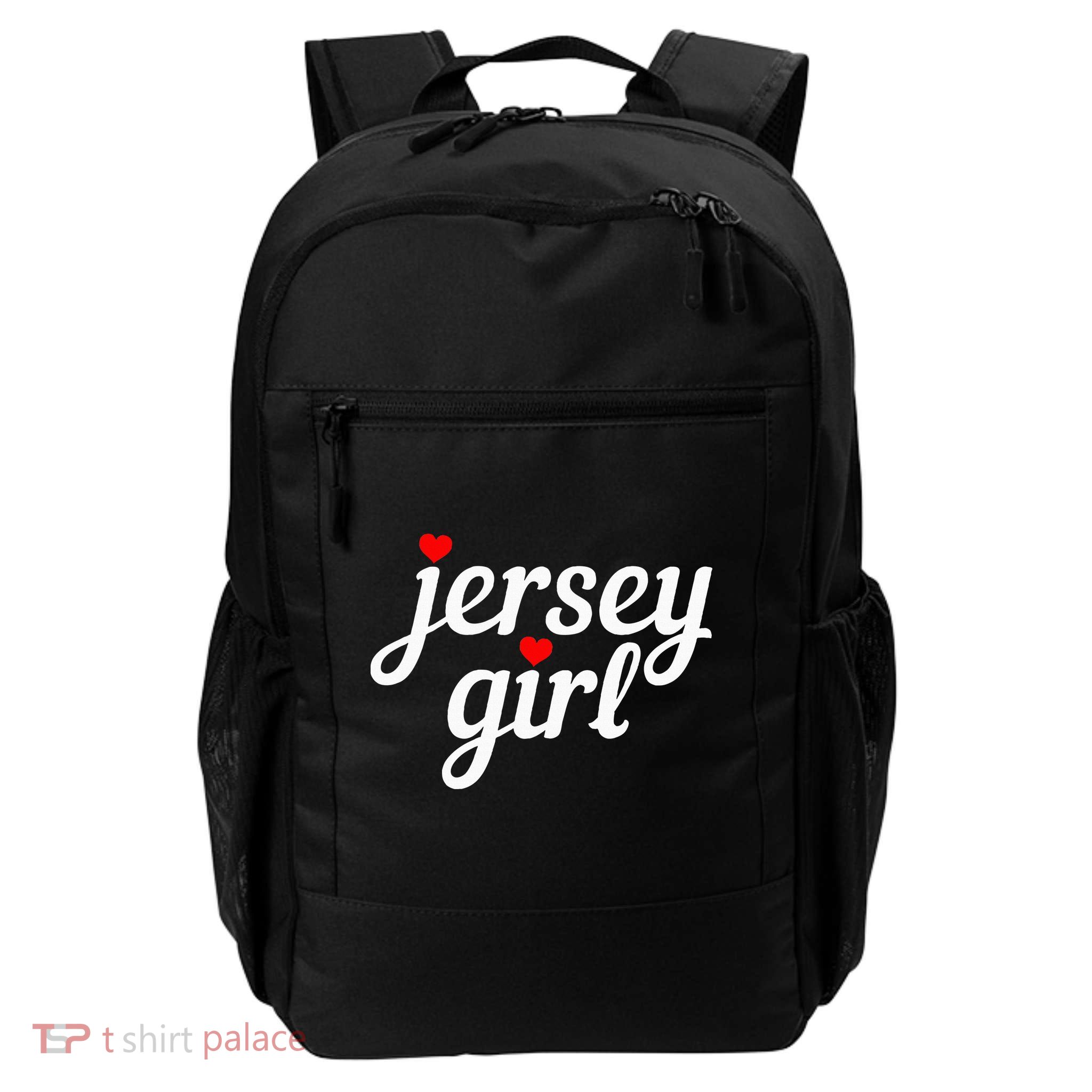 Jersey Girl New Jersey Heart Funny Cute New Jersey Pride Daily Commute Backpack