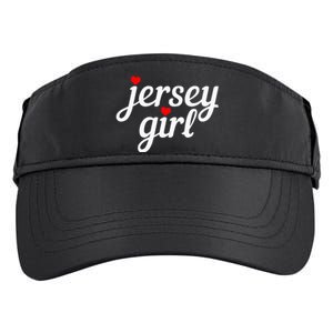 Jersey Girl New Jersey Heart Funny Cute New Jersey Pride Adult Drive Performance Visor