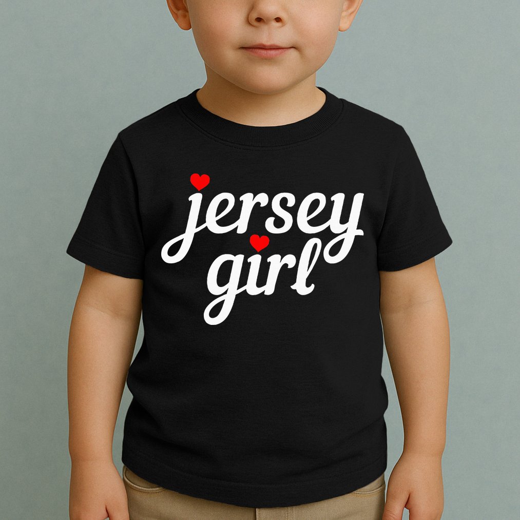 Jersey Girl New Jersey Heart Funny Cute New Jersey Pride Toddler T-Shirt