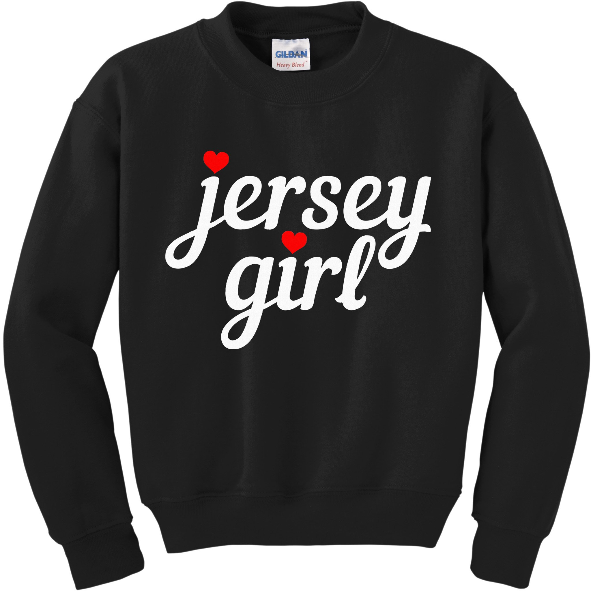 Jersey Girl New Jersey Heart Funny Cute New Jersey Pride Kids Sweatshirt