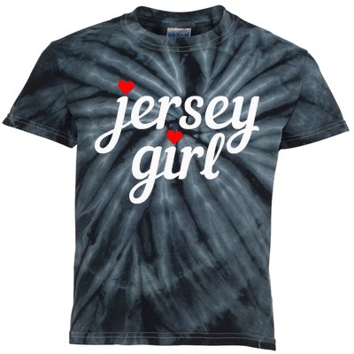 Jersey Girl New Jersey Heart Kids Tie-Dye T-Shirt