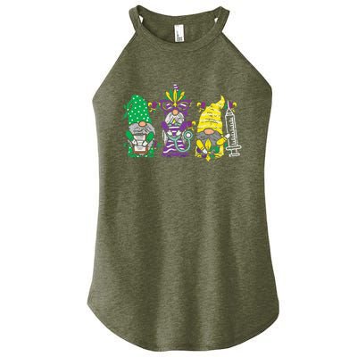 Jester Gnomes Nurse Funny Mardi Gras Women’s Perfect Tri Rocker Tank