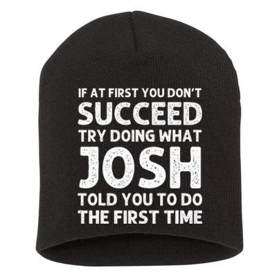 Josh Gift Name Personalized Birthday Funny Christmas Joke Short Acrylic Beanie