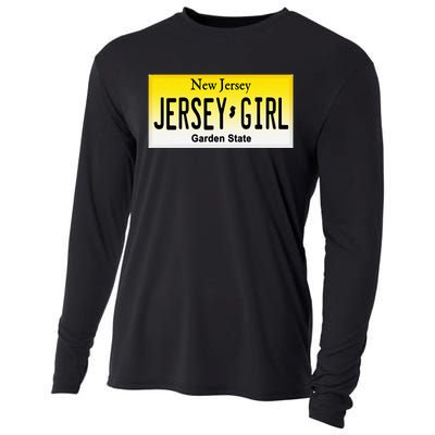 Jersey Girl New Jersey License Plate Cooling Performance Long Sleeve Crew