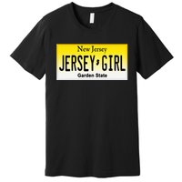 Jersey Girl New Jersey License Plate Premium T-Shirt