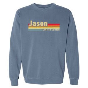 Jason Gift Name Personalized Birthday Funny Christmas Garment-Dyed Sweatshirt