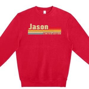 Jason Gift Name Personalized Birthday Funny Christmas Premium Crewneck Sweatshirt