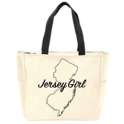 Jersey Girl New Jersey Zip Tote Bag