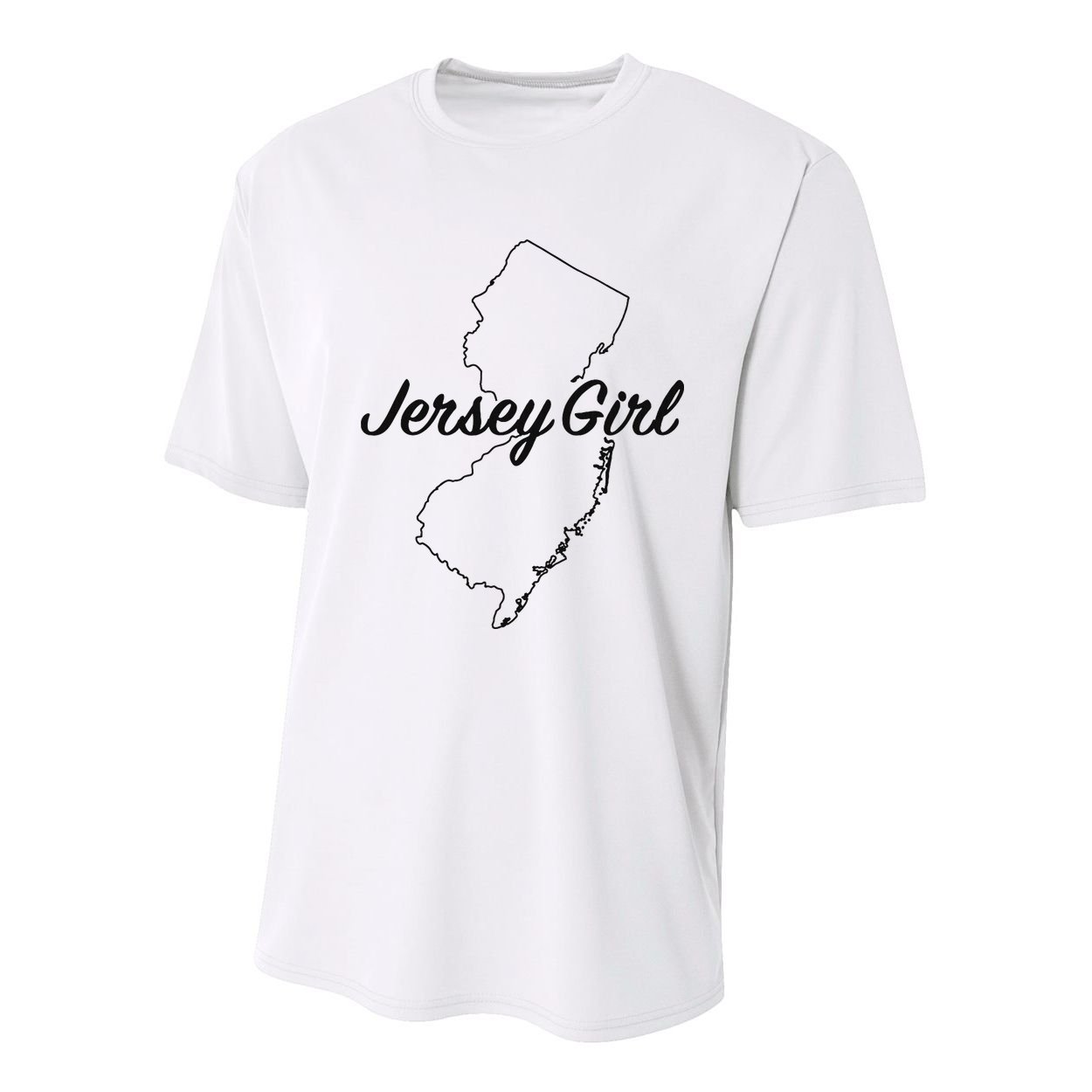 Jersey Girl New Jersey Youth Performance Sprint T-Shirt