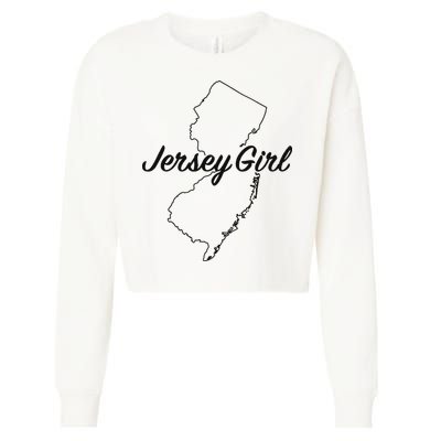 Jersey Girl New Jersey Cropped Pullover Crew