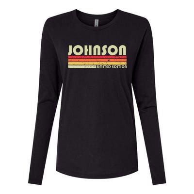 Johnson Gift Name Personalized Womens Cotton Relaxed Long Sleeve T-Shirt