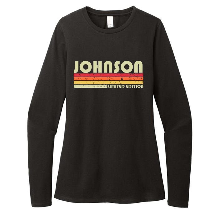 Johnson Gift Name Personalized Womens CVC Long Sleeve Shirt