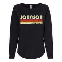 Johnson Gift Name Personalized Womens California Wash Sweatshirt