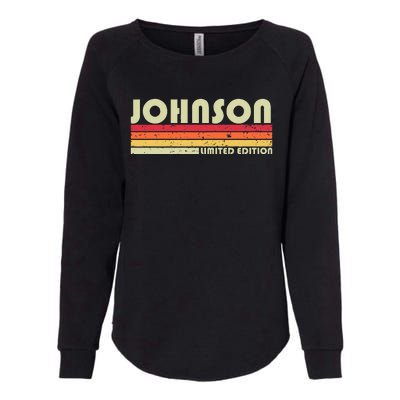 Johnson Gift Name Personalized Womens California Wash Sweatshirt