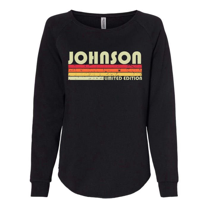 Johnson Gift Name Personalized Womens California Wash Sweatshirt