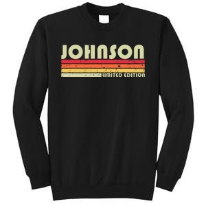 Johnson Gift Name Personalized Tall Sweatshirt