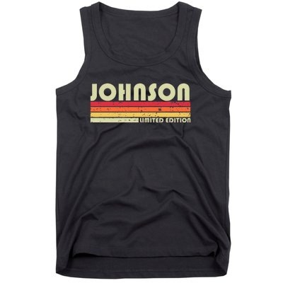 Johnson Gift Name Personalized Tank Top