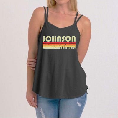 Johnson Gift Name Personalized Women's Strappy Tank