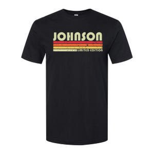 Johnson Gift Name Personalized Softstyle CVC T-Shirt