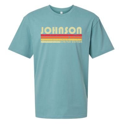 Johnson Gift Name Personalized Sueded Cloud Jersey T-Shirt