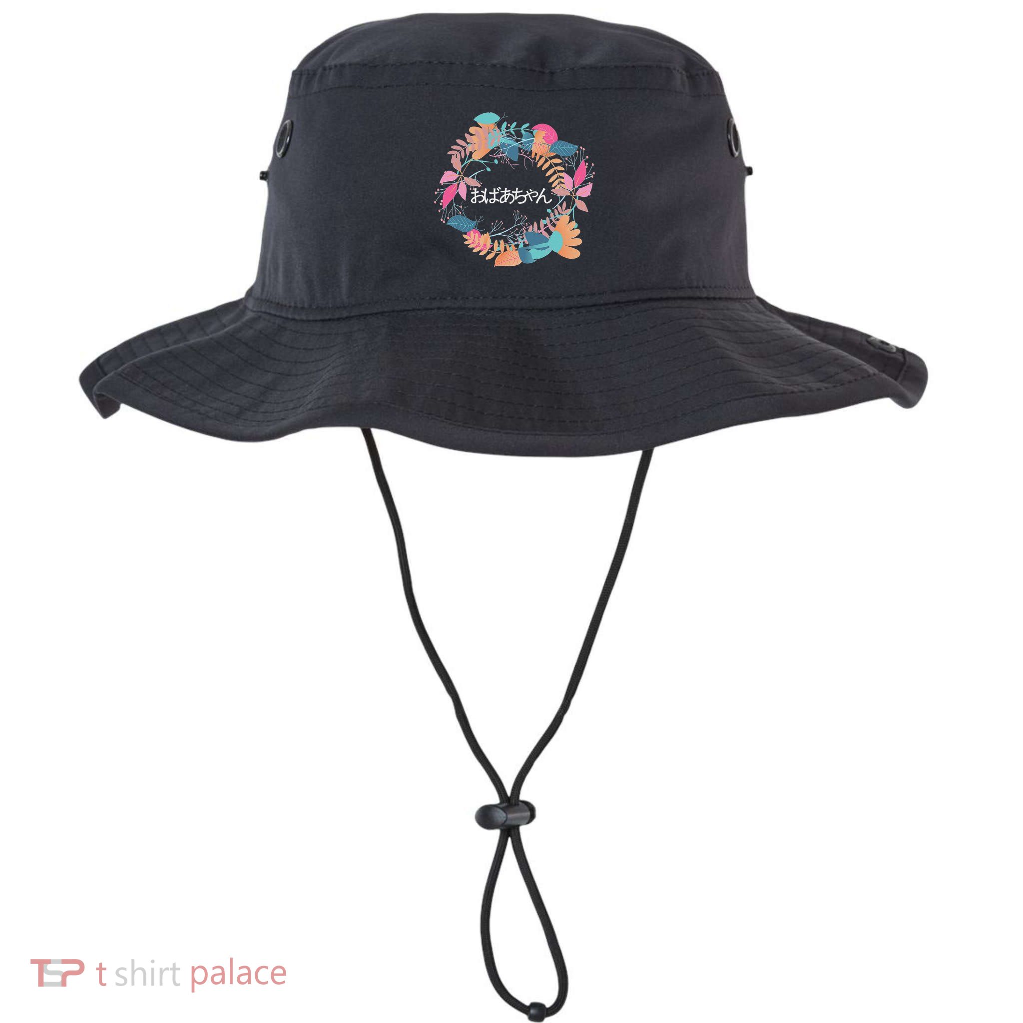 Japanese Grandmother Obachan Bucket Hat