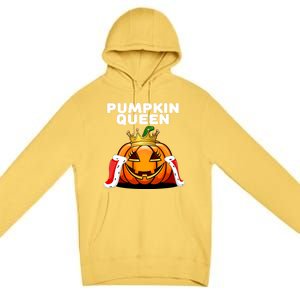 Jackolantern Gift Pumpkin Costume Halloween Pumpkin Queen Gift Premium Pullover Hoodie