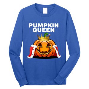 Jackolantern Gift Pumpkin Costume Halloween Pumpkin Queen Gift Long Sleeve Shirt