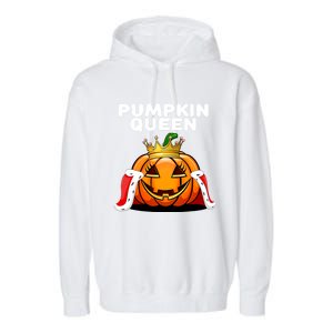 Jackolantern Gift Pumpkin Costume Halloween Pumpkin Queen Gift Garment-Dyed Fleece Hoodie