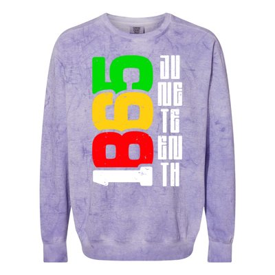 Juneteenth Gamer Pause My Game To Celebrate Juneteenth Funny Gift Colorblast Crewneck Sweatshirt