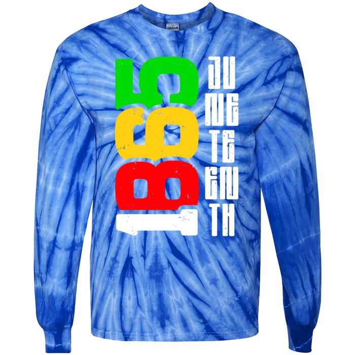 Juneteenth Gamer Pause My Game To Celebrate Juneteenth Funny Gift Tie-Dye Long Sleeve Shirt