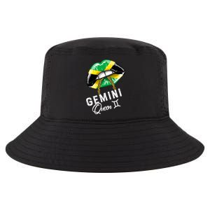 Jamaica Gemini Queen Zodiac Birthday Jamaican Lips Cool Comfort Performance Bucket Hat