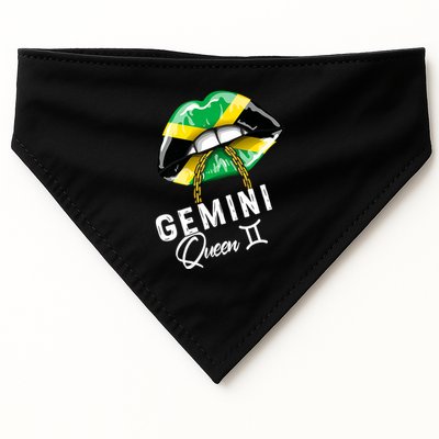 Jamaica Gemini Queen Zodiac Birthday Jamaican Lips USA-Made Doggie Bandana