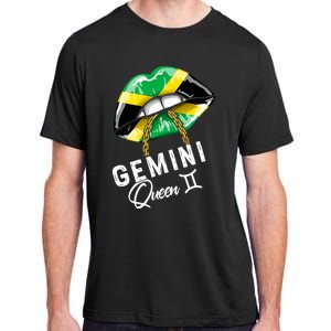 Jamaica Gemini Queen Zodiac Birthday Jamaican Lips Adult ChromaSoft Performance T-Shirt