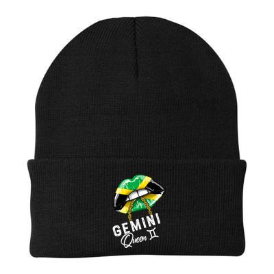 Jamaica Gemini Queen Zodiac Birthday Jamaican Lips Beanie