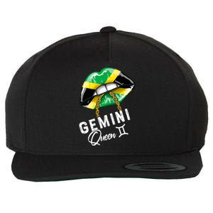 Jamaica Gemini Queen Zodiac Birthday Jamaican Lips Wool Snapback Cap