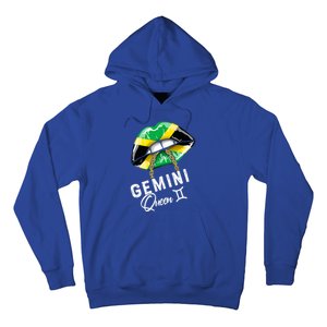 Jamaica Gemini Queen Zodiac Birthday Jamaican Lips Hoodie