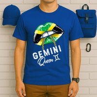 Jamaica Gemini Queen Zodiac Birthday Jamaican Lips T-Shirt