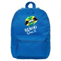 Jamaica Gemini Queen Zodiac Birthday Jamaican Lips 16 in Basic Backpack