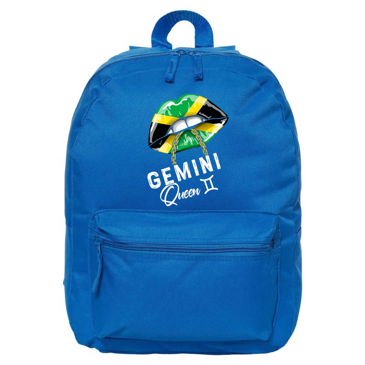 Jamaica Gemini Queen Zodiac Birthday Jamaican Lips 16 in Basic Backpack