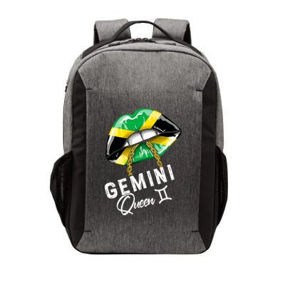 Jamaica Gemini Queen Zodiac Birthday Jamaican Lips Vector Backpack